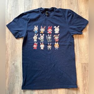 Labubu Monster Gildan Softstyle Navy Blue T-Shirt, size: Small, short-sleeve